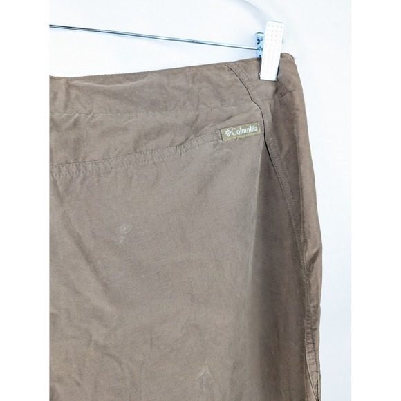Columbia Womens Lightweight Drawstring Pants Tan Brown L Hiking Camping Outdoor - Picture 9 of 10